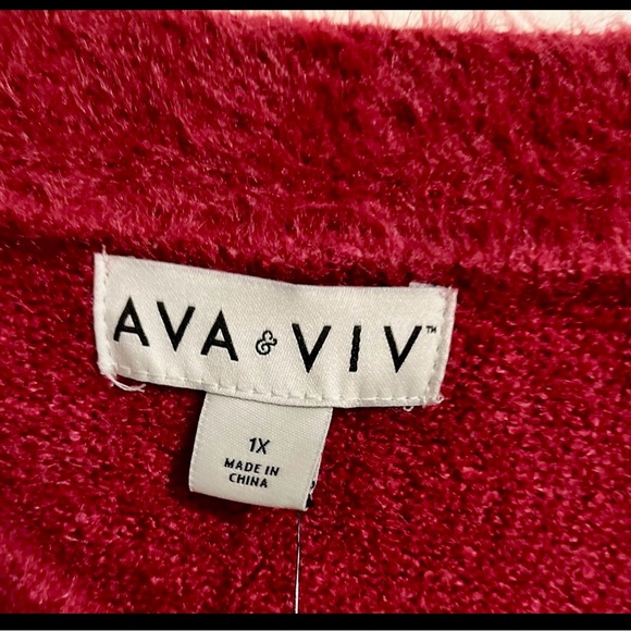 AVA & VIV V NECK SWEATER - Picture 5 of 7